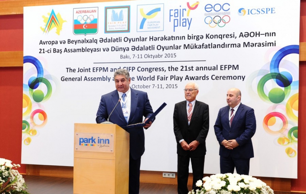 Bakıda Avropa “Fair Play” Hərəkatının və Beynəlxalq “Fair Play” Komitəsinin birgə konqresi keçirilirVİDEO [YENİLƏNİB]