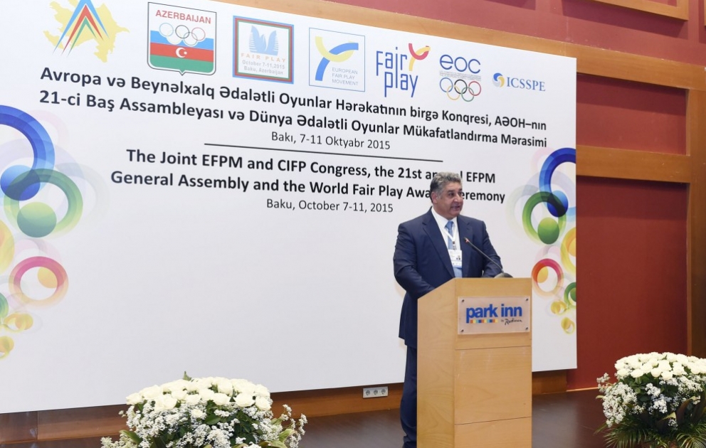 Gemeinsamer Kongress der europäischen Bewegung „Fair Play“ und des internationalen Komitees „Fair Play“ in Baku VIDEO