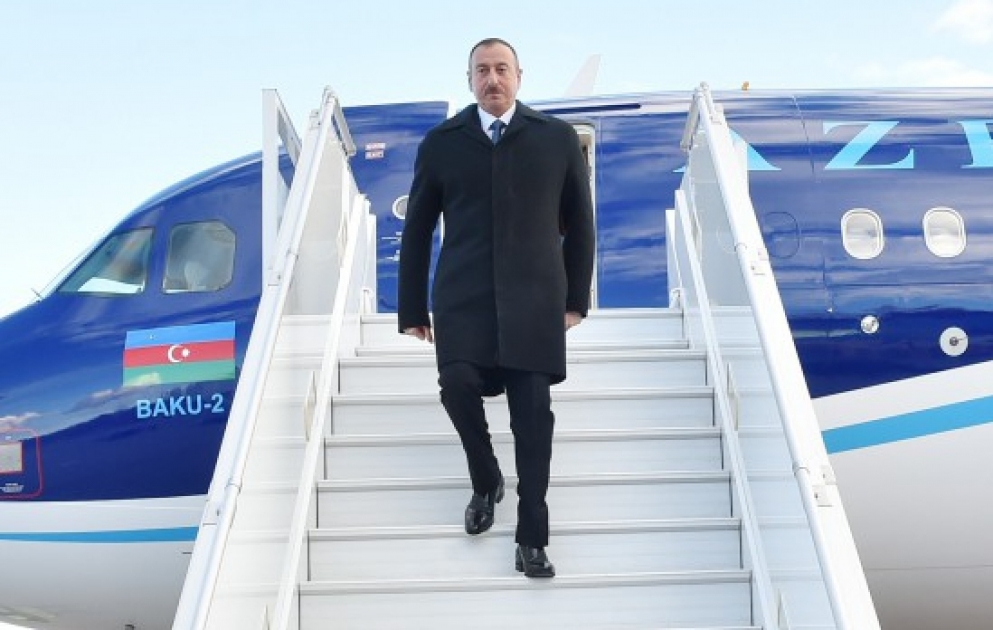 Azərbaycan Prezidenti İlham Əliyev MDB Dövlət Başçıları Şurasının iclasında iştirak etmək üçün Qazaxıstana işgüzar səfərə gəlib VİDEO