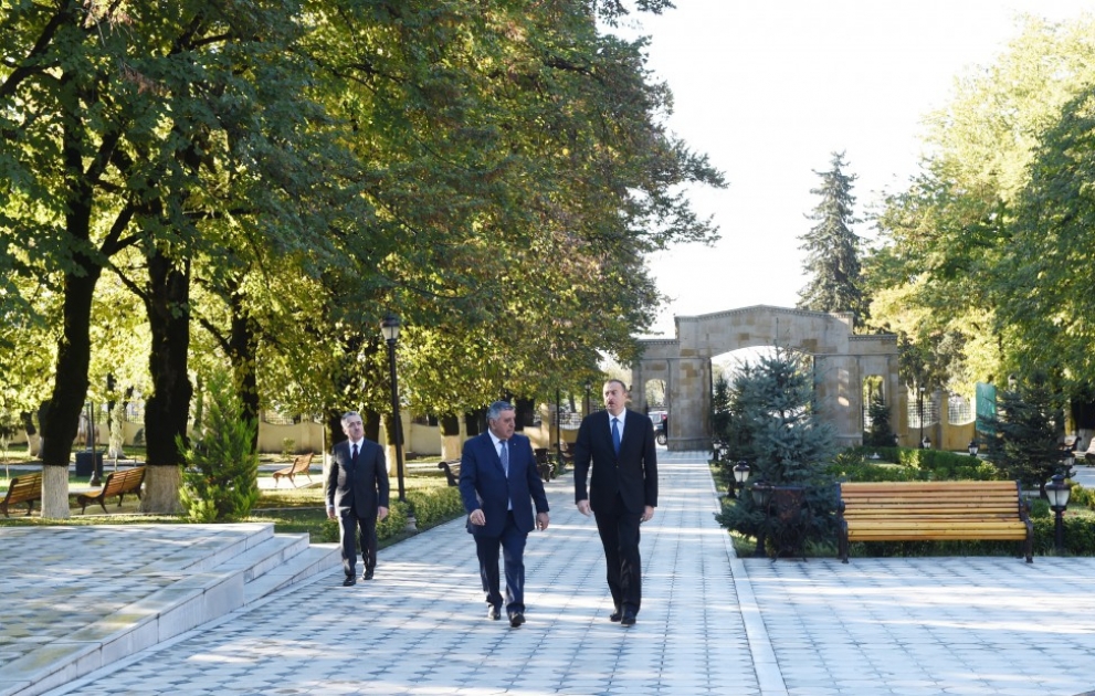 Visite du président de la République à Zagatala VIDEO