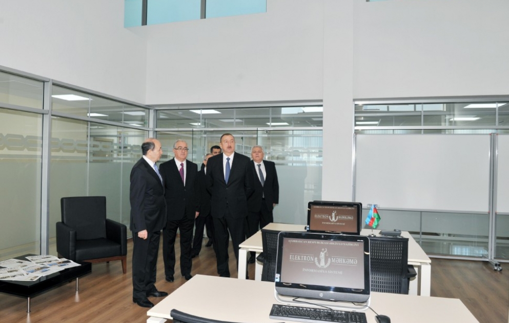 Le nouveau bâtiment administratif du Complexe des tribunaux de Cheki VIDEO