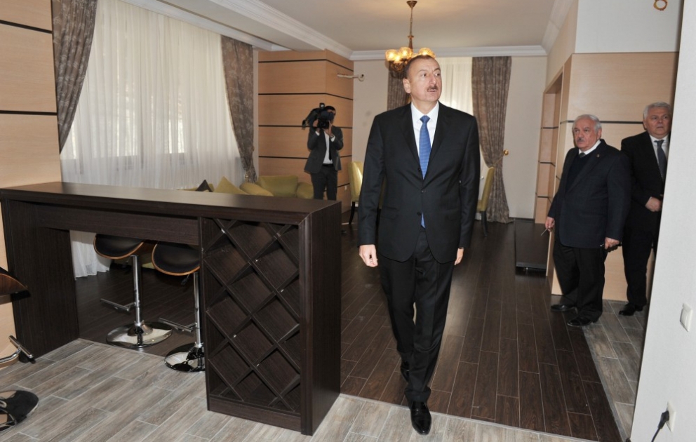 President Ilham Aliyev reviewed the construction progress at “Markhal” sanatorium and resort in Shaki VIDEO
