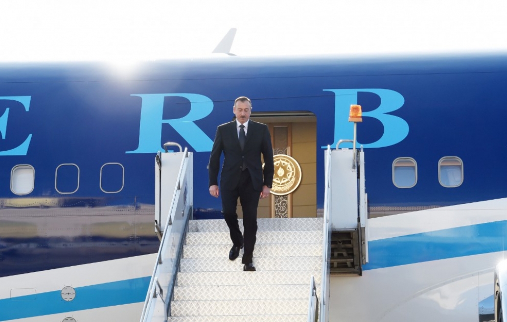 Официальный визит Президента Азербайджана Ильхама Алиева в ГрузиюВстреча в Тбилисском международном аэропорту ВИДЕО