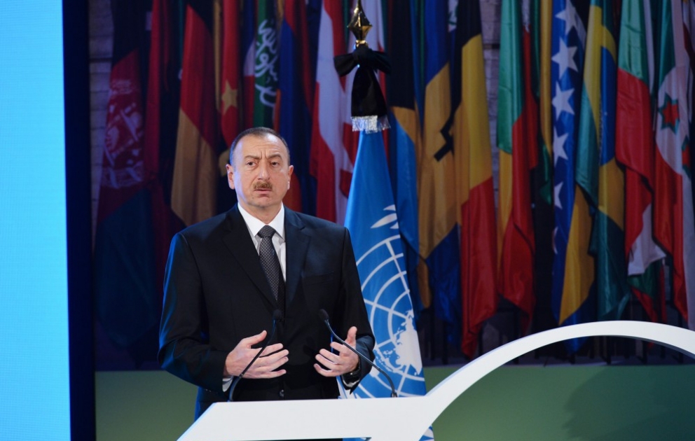 President Ilham Aliyev attended the Leaders' Forum of the 38th Session of UNESCO General Conference VIDEO