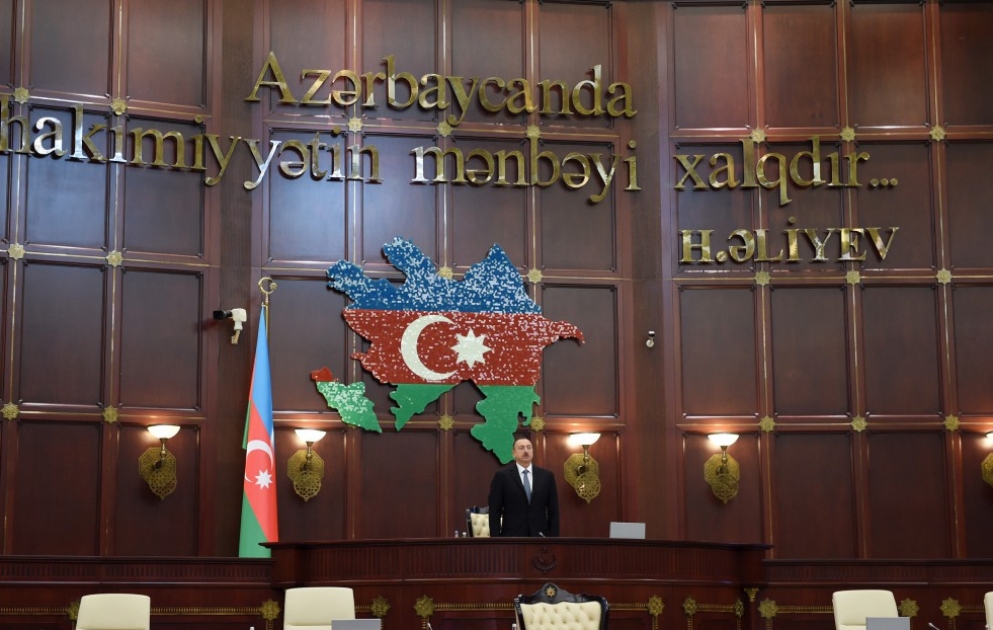 President Ilham Aliyev attended the first session of the Azerbaijani Parliament’s fifth convocation [UPDATED] VIDEO