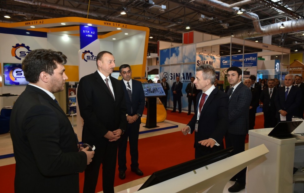 President Ilham Aliyev visited Bakutel 2015 exhibition VIDEO