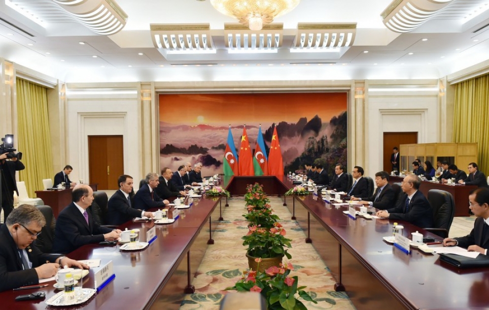 President Ilham Aliyev met with Premier of the State Council of China Li Keqiang VIDEO