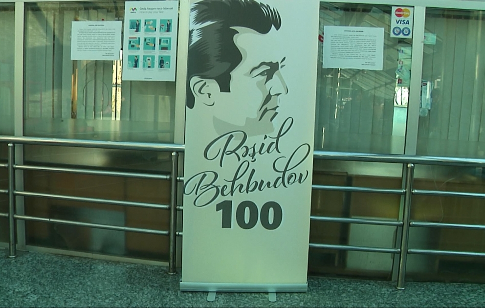 Bakı metrosu Rəşid Behbudovun 100 illik yubileyi ilə əlaqədar tədbirlərə başlayıb VİDEO