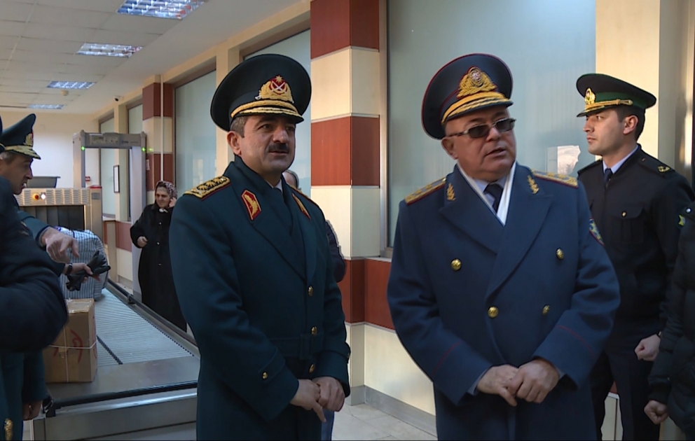 “Samur” dövlət sərhəd məntəqəsində şəxslərin və nəqliyyat vasitələrinin buraxılışı vəziyyəti yoxlanılıb VİDEO