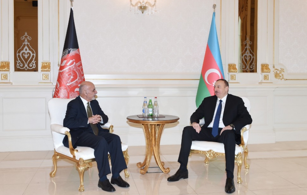 Entretien en tête-à-tête entre les présidents azerbaïdjanais et afghan VIDEO