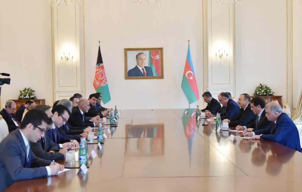 Azerbaijani and Afghan presidents held an expanded meeting VIDEO