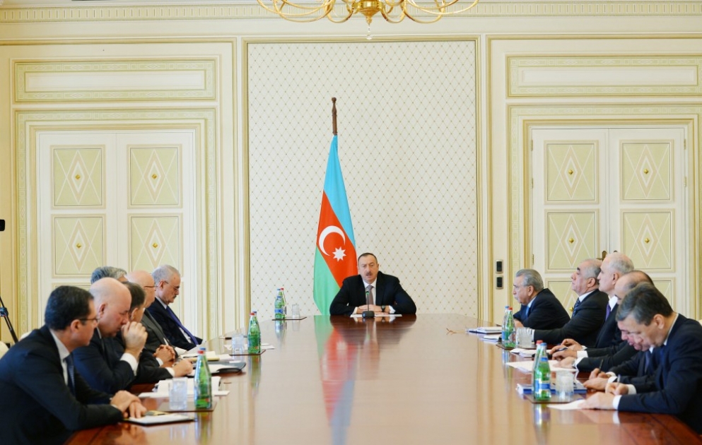 President Ilham Aliyev chaired a meeting on economic and social issues VIDEO