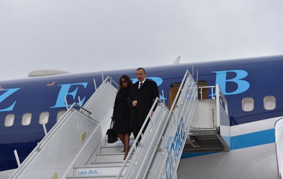 Le Président Ilham Aliyev en Suisse pour le Forum de Davos VIDEO