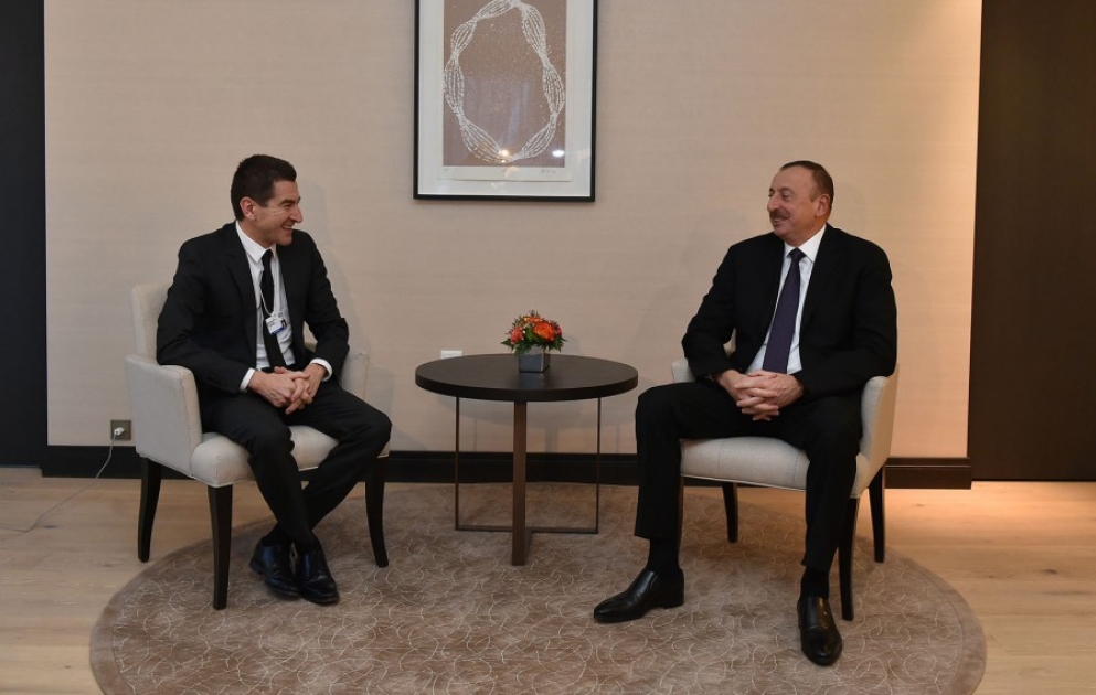 Davos: Le président Ilham Aliyev rencontre le vice-président de Lazard Europe VIDEO