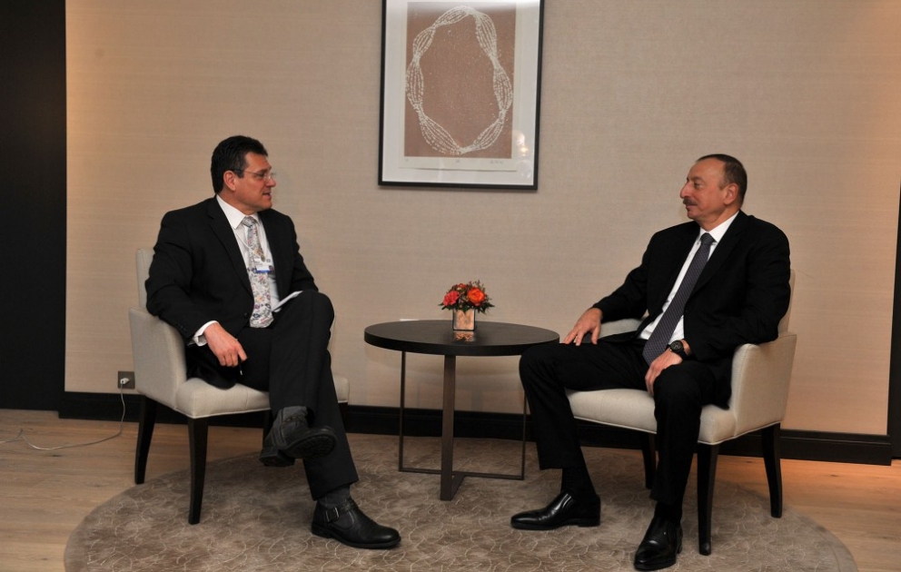 President Ilham Aliyev met with the European Commission Vice-President for Energy Union VIDEO
