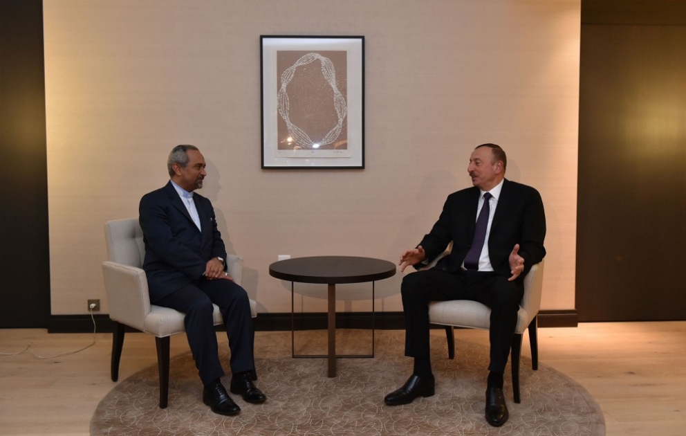 Entretien du président azerbaïdjanais Ilham Aliyev avec le directeur du bureau du président iranien VIDEO
