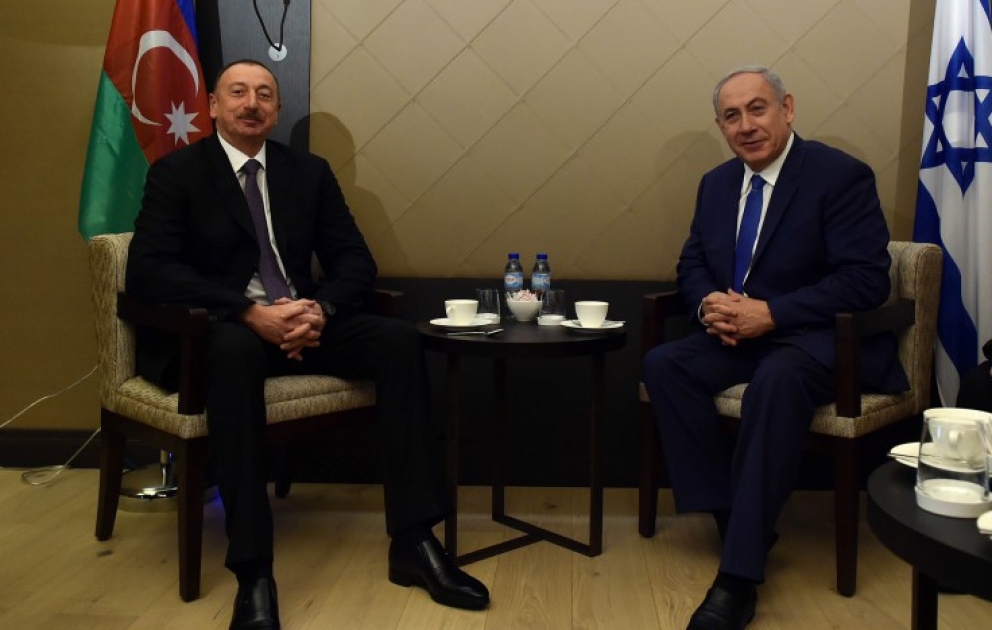 Treffen von Präsident Ilham Aliyev mit Israels Ministerpräsident Benjamin Netanjahu VIDEO