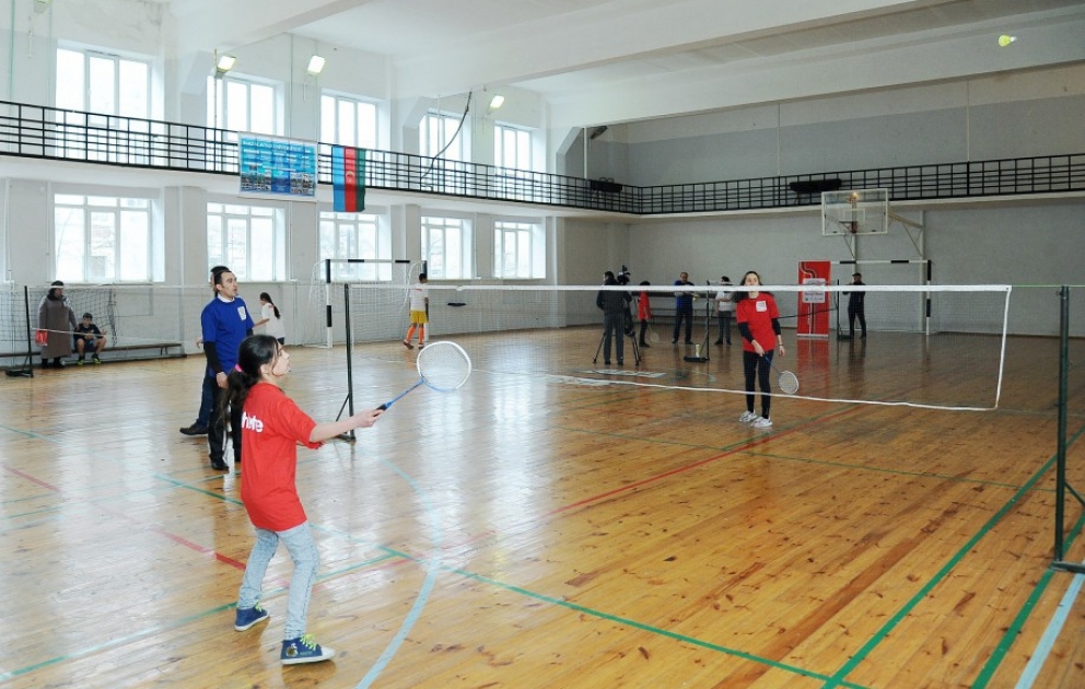 “Olimpiya hərəkatı” proqramı çərçivəsində badminton üzrə təlim-məşq təşkil olunub VİDEO