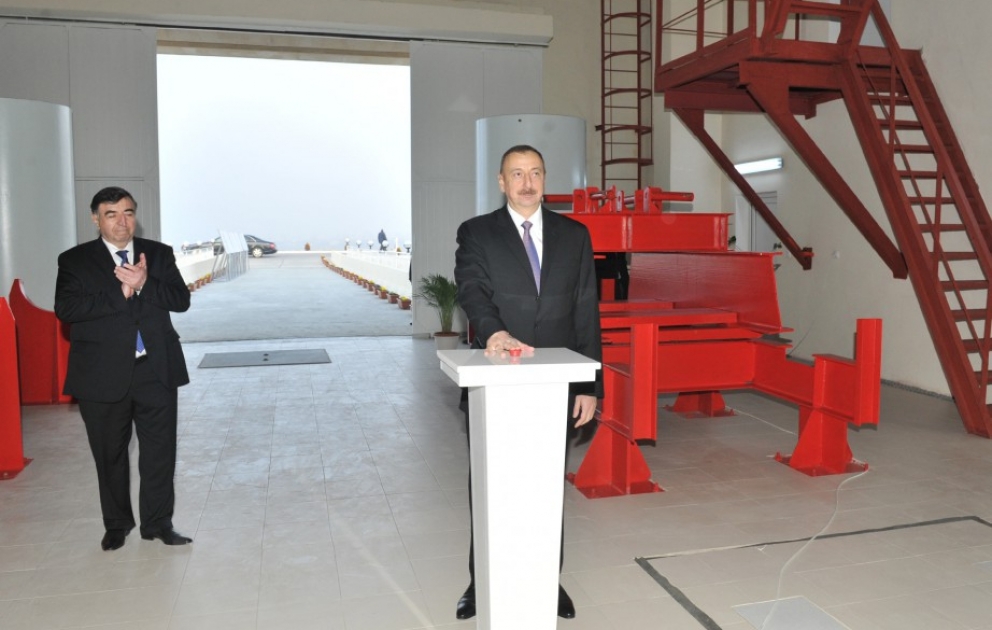 President Ilham Aliyev inaugurated Tovuzchay water reservoir VIDEO