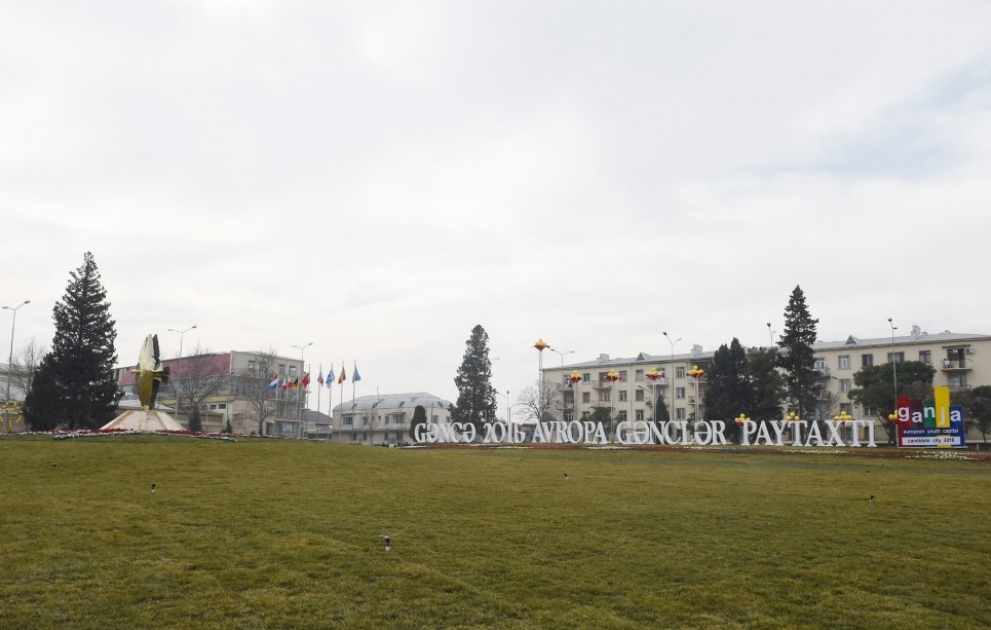 President Ilham Aliyev reviewed Ganja European Youth Capital 2016 Park VIDEO