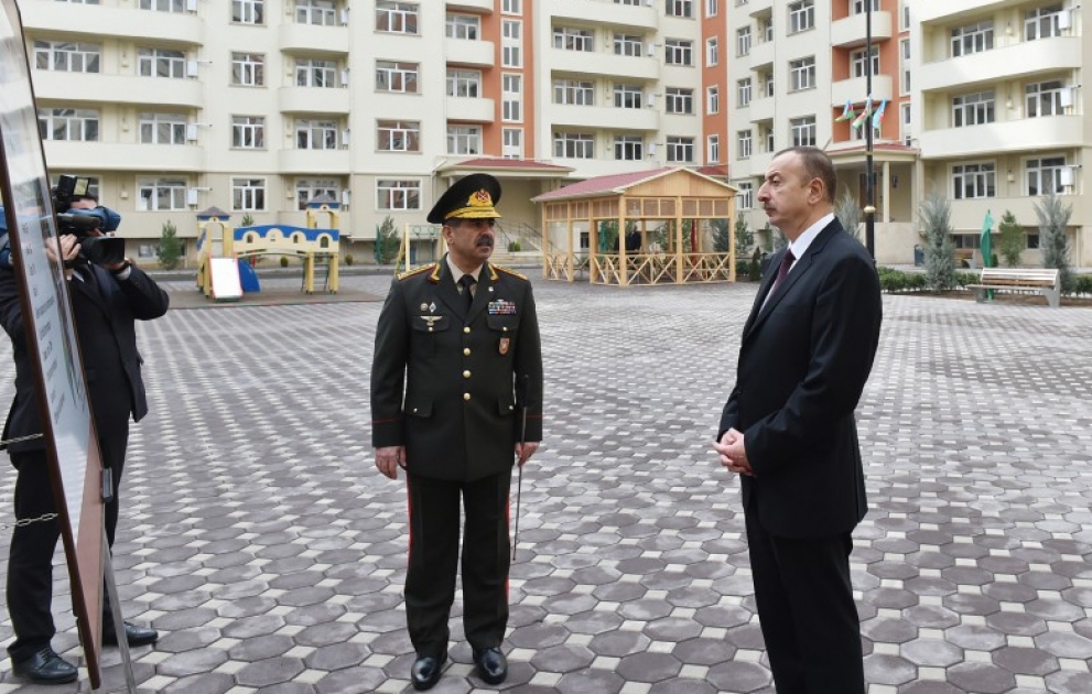 President Ilham Aliyev opened new military town in Ganja VIDEO