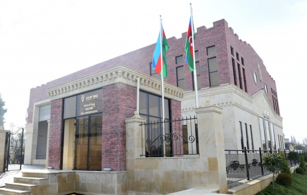 Le président Ilham Aliyev inaugure la sous-station Nizami à Gandja VIDEO