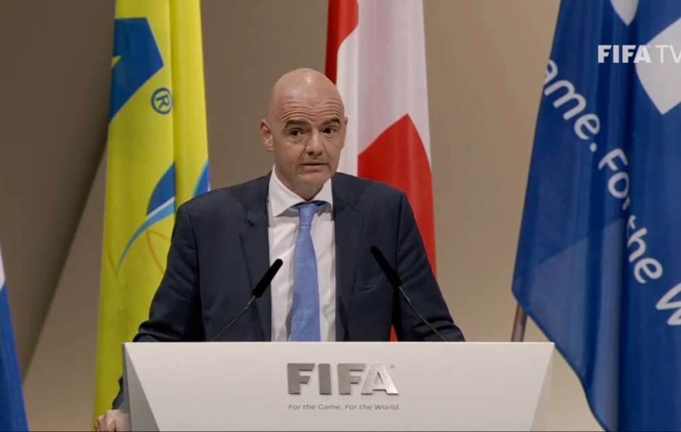 Canni İnfantino FİFA-nin yeni prezidenti seçilib VİDEO