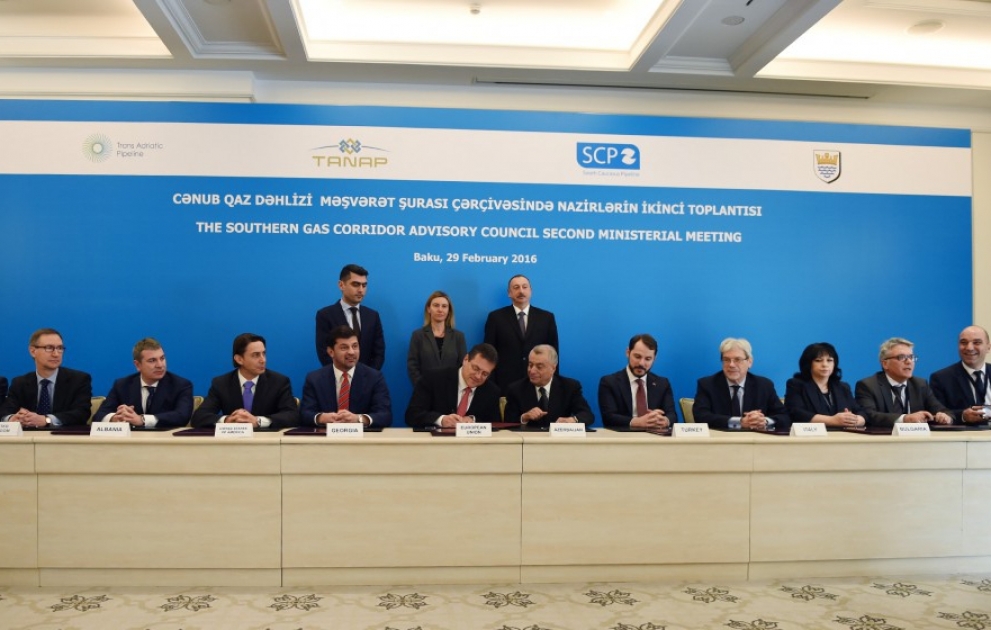 Joint Declaration of the second Ministerial Meeting of Southern Gas Corridor Advisory Council signed VIDEO