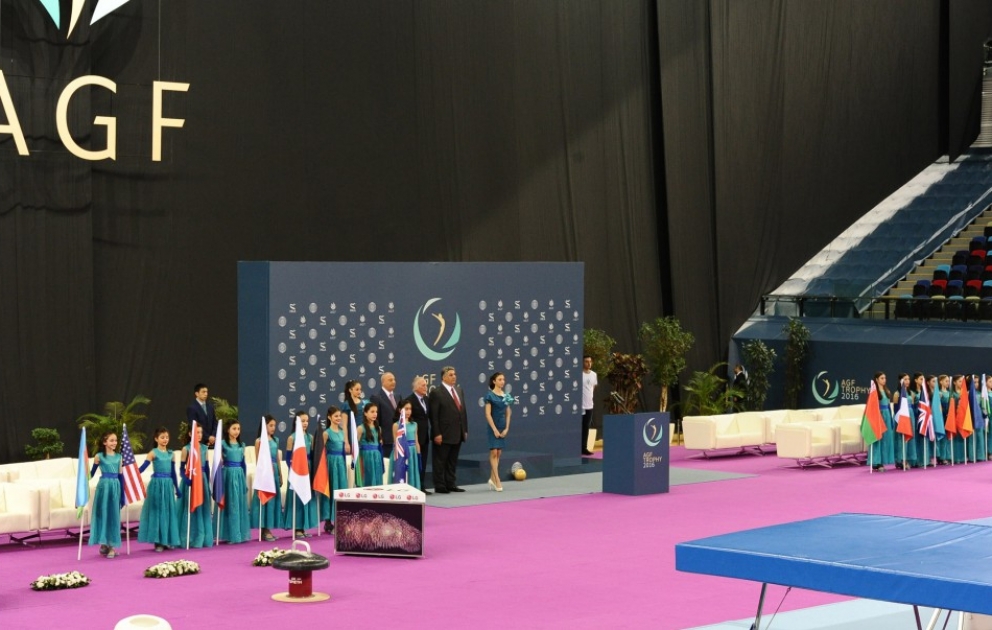 Bakıda batut gimnastikası üzrə dünya kuboku yarışlarının təntənəli açılış mərasimi keçirilib VİDEO