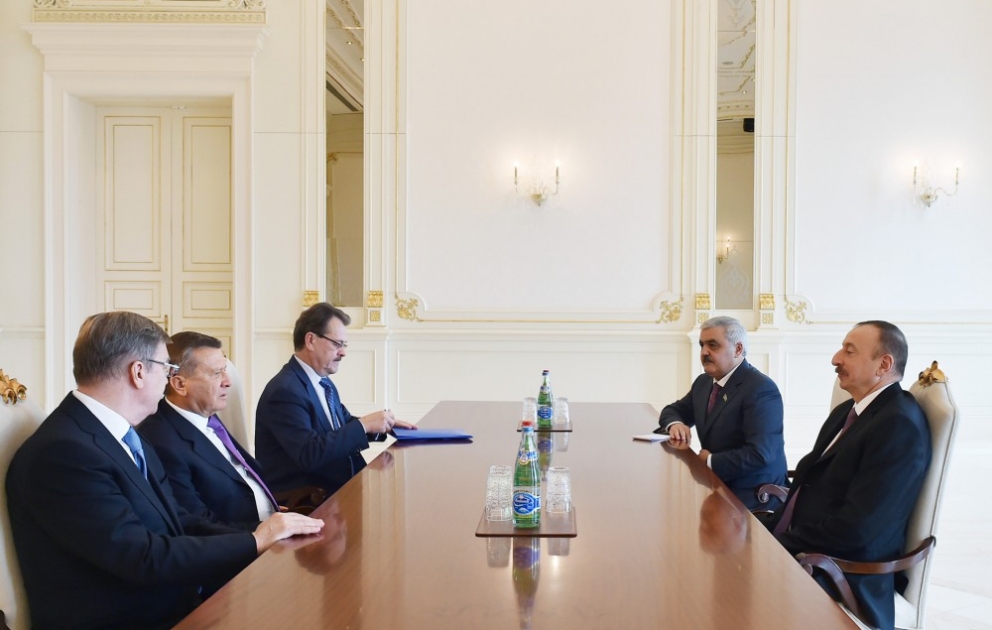 Президент Азербайджана Ильхам Алиев принял председателя правления российской компании «Газпром» ВИДЕО
