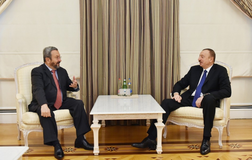 President Ilham Aliyev received former Israeli Prime Minister Ehud Barak VIDEO