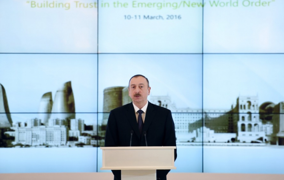 President Ilham Aliyev attended the opening of the 4th Global Baku Forum VIDEO