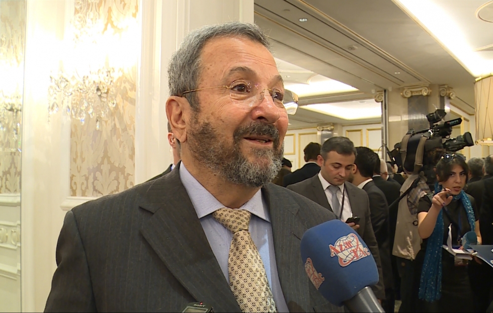 Ehud Barak: Azərbaycan bütün cəmiyyətlərə açıq tolerant ölkədir VİDEO