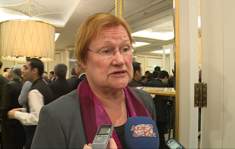 Tarja Halonen: Azərbaycan qlobal iqtisadi böhran şəraitində də regionda liderliyini qoruyur VİDEO