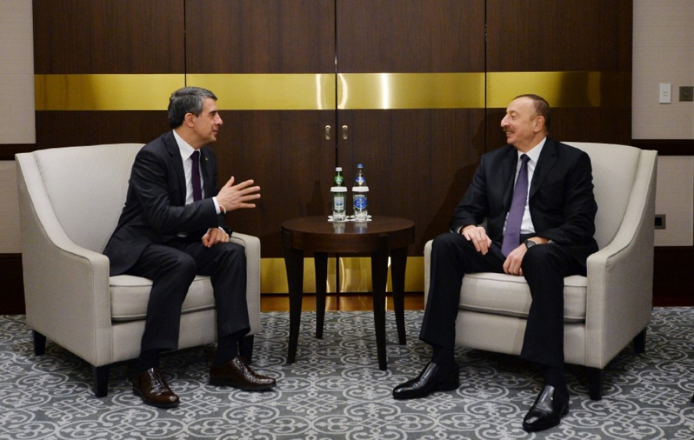 President Ilham Aliyev met with Bulgarian President Rosen Plevneliev VIDEO