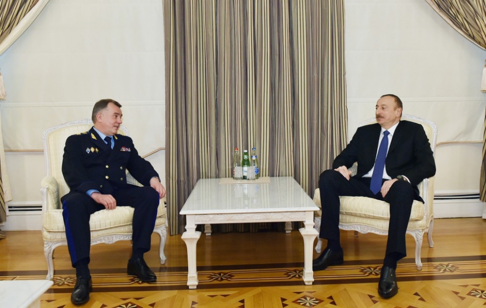President Ilham Aliyev received head of Border Service of the Russian Federation VIDEO