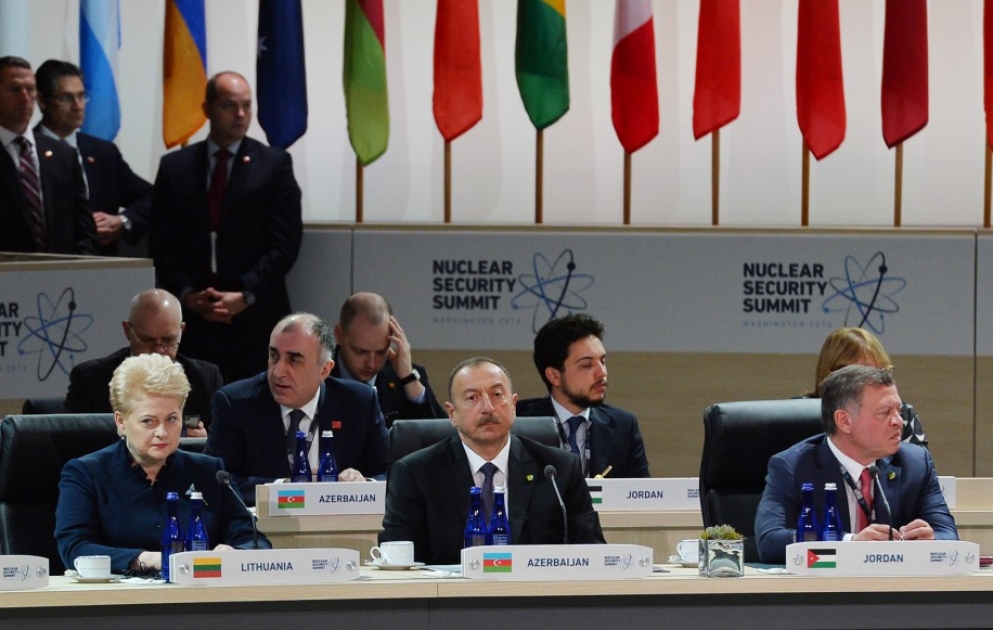 Aserbaidschans Präsident Ilham Aliyev nimmt in Washington am vierten Nukleargipfel teil VIDEO