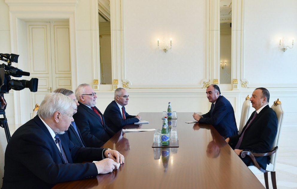 President Ilham Aliyev received OSCE Minsk Group co-chairs and Personal Representative of OSCE Chairperson-in-Office VIDEO