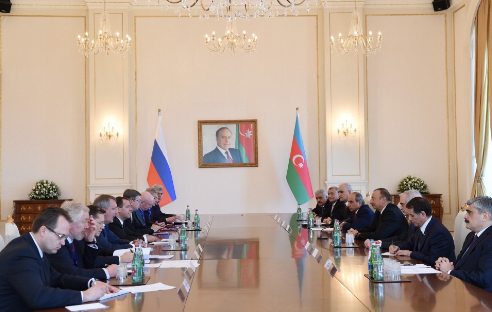 President Ilham Aliyev and Chairman of the Russian government met in an expanded format VIDEO