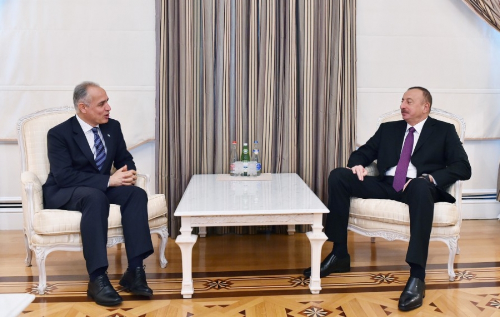 Президент Ильхам Алиев принял новоназначенного резидента-координатора ООН в Азербайджане ВИДЕО