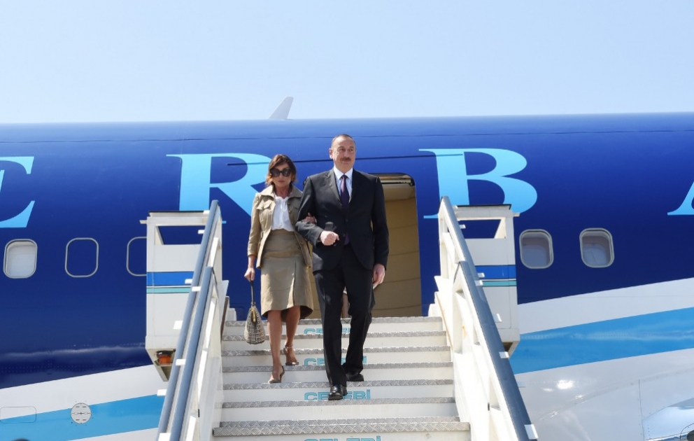 President Ilham Aliyev arrived in Turkey for a working visit VIDEO