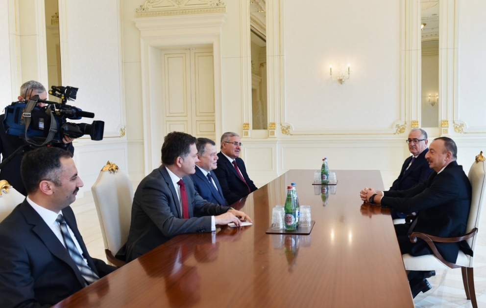 Le président azerbaïdjanais reçoit une délégation menée par le président de la Cour suprême turque VIDEO