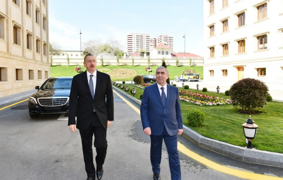 President Ilham Aliyev attended opening of new administrative building of Azeravtoyol OJSC VIDEO