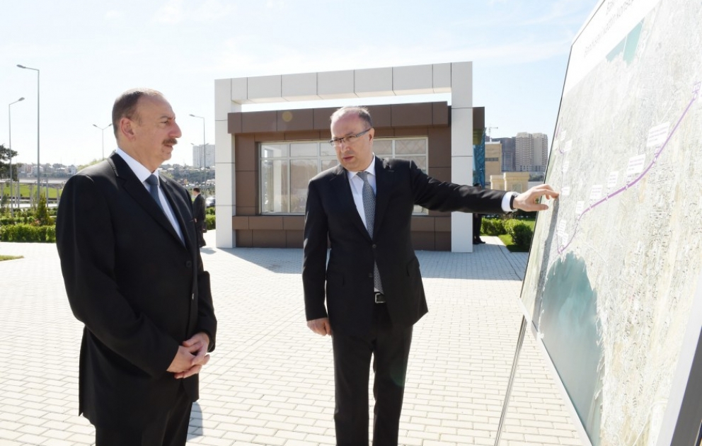 Zwei neue Stationen der Bakuer U-Bahn werden eingeweihtAserbaidschans Präsident Ilham Aliyev nimmt an der Eröffnung teil VIDEO