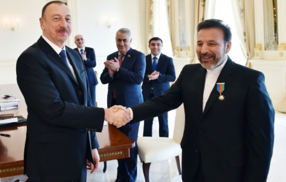 President Ilham Aliyev presented “Dostluq” Order to Minister of Information and Communications Technology of Iran VIDEO