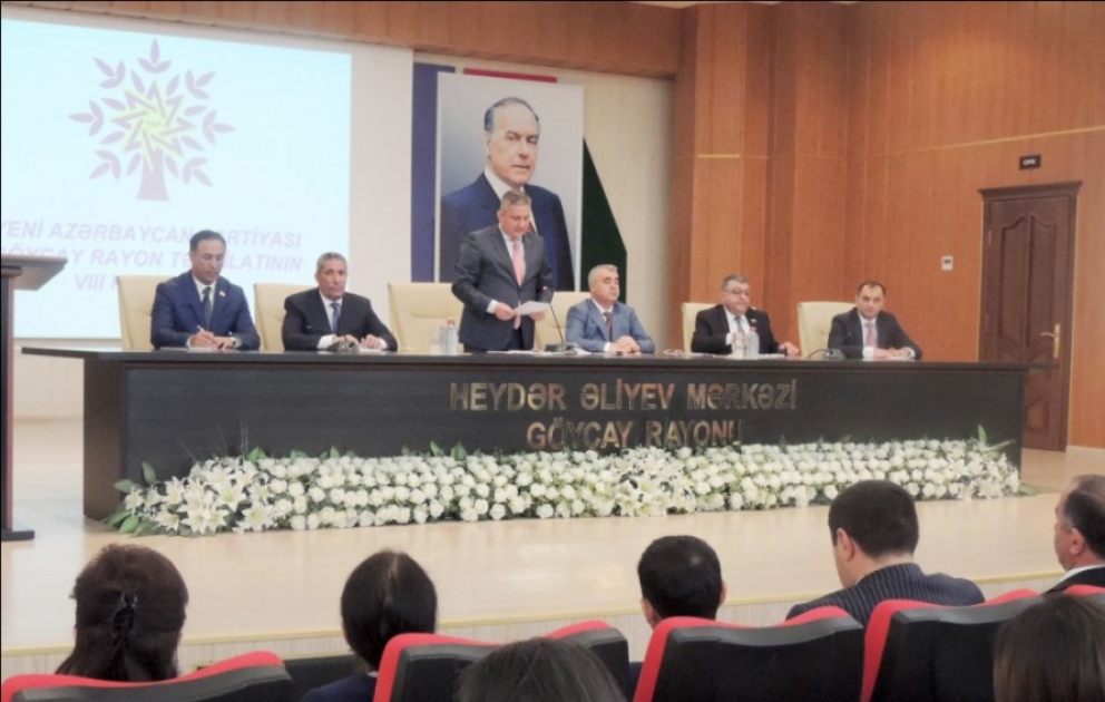 YAP Göyçay rayon təşkilatının səkkizinci konfransı keçirilib ViDEO