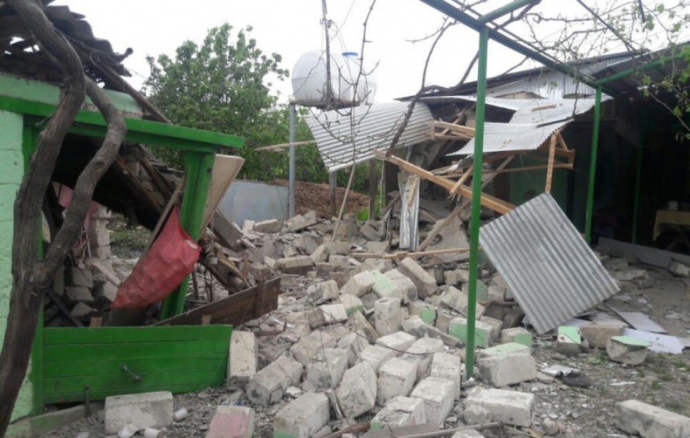 Armenian armed units continue to keep residential settlements under intense fire VIDEO