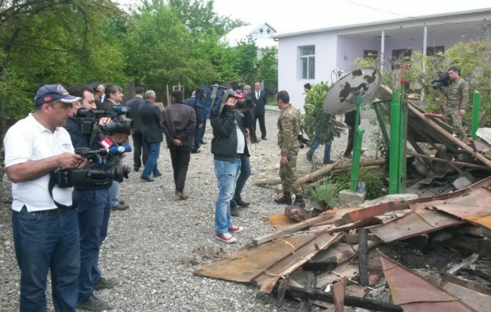 Зарубежные и местные журналисты посетили села Сарыджалы, Махрызлы Агдамского района ВИДЕО