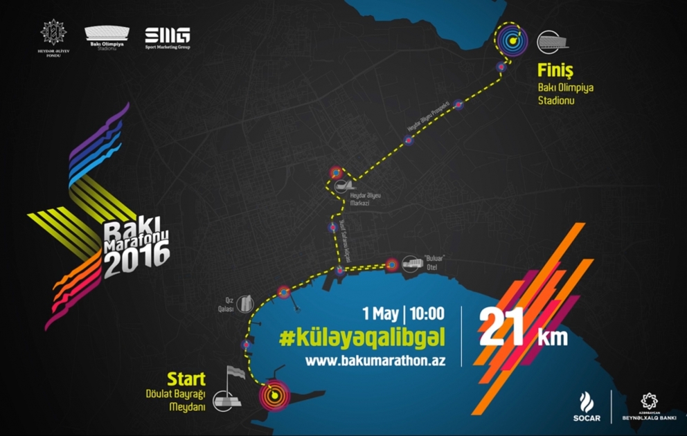 “Bakı Marafonu- 2016” ilə əlaqədar bəzi küçə və prospektlərdə avtomobillərin hərəkət istiqaməti dəyişdiriləcək VİDEO