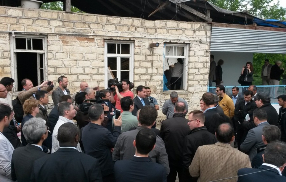 Foreign diplomats visit Tartar and Aghdam villages VIDEO